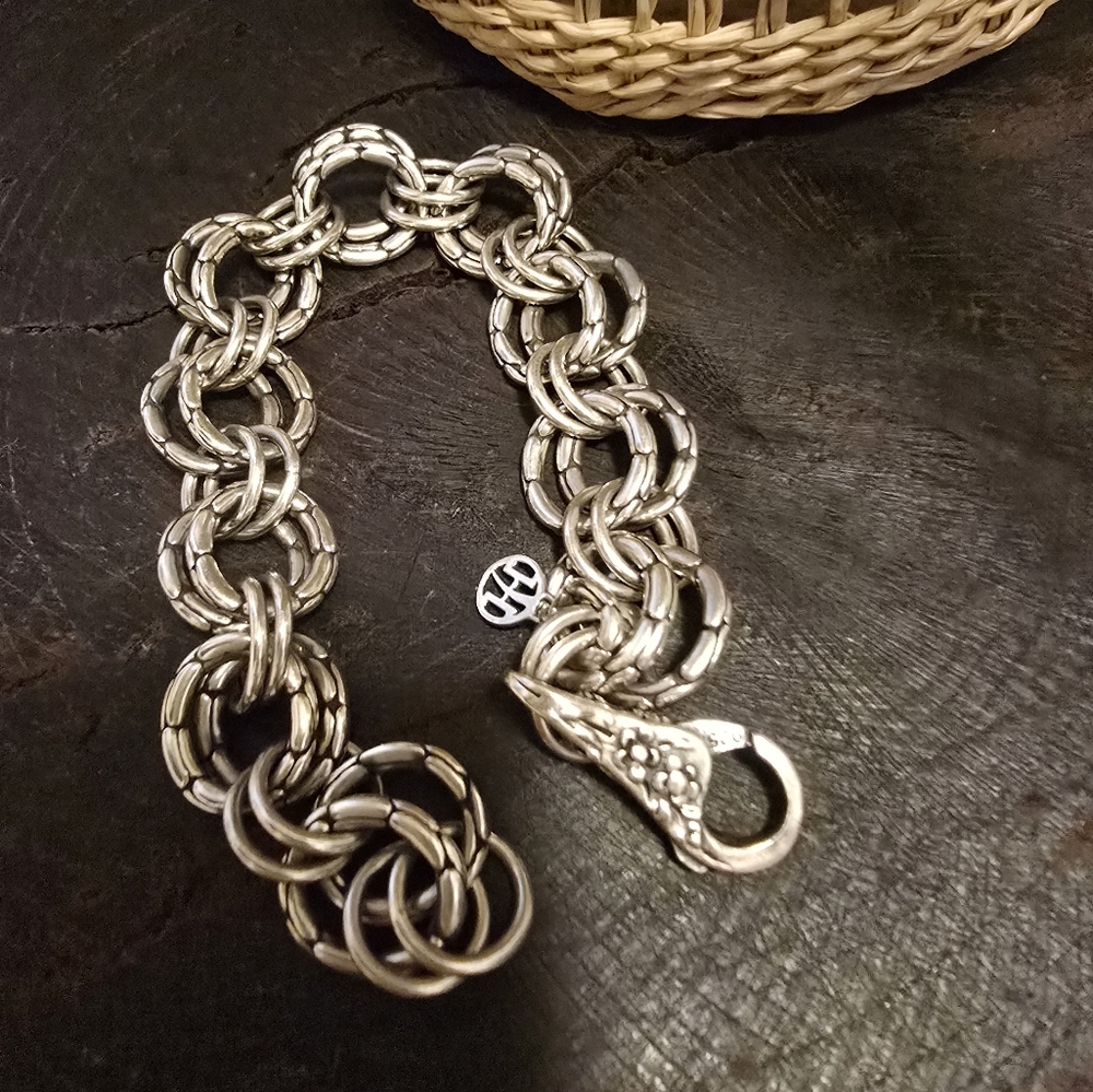 JOHN HARDY Kali Link Double Link Bracelet Pebbled Link